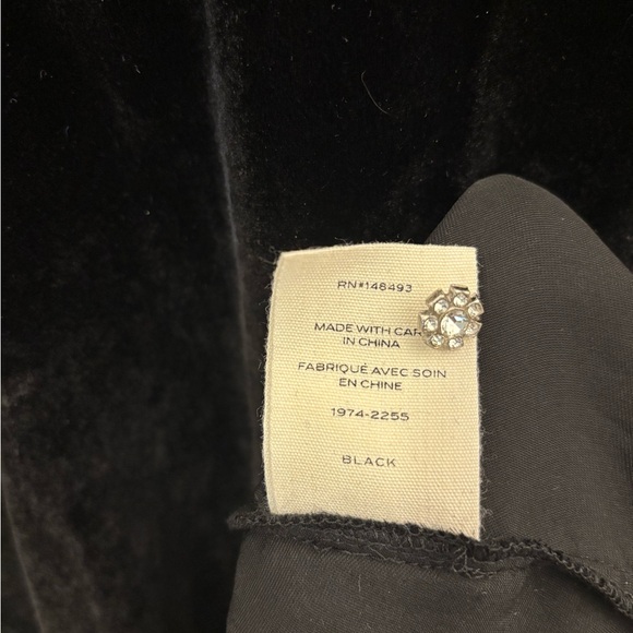 Doen Black Mini Dress with White Lace Collar - Picture 6 of 8